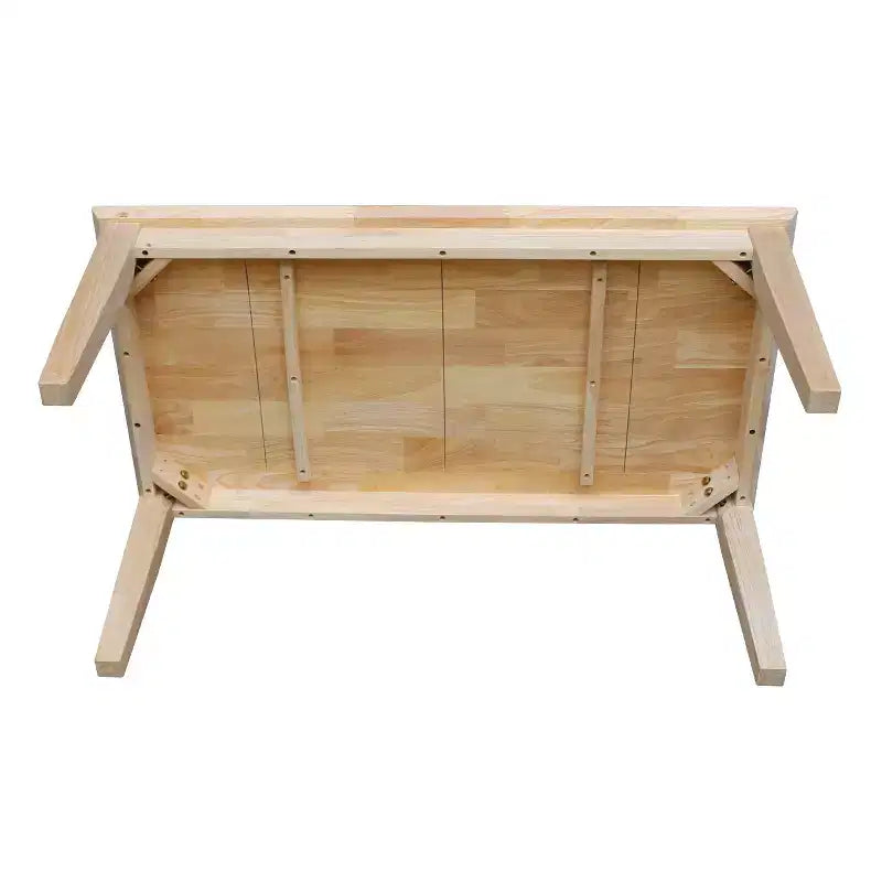 Mesa de centro estilo Shaker sin acabar, marrón, 1 unidad