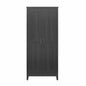 Armario de almacenamiento de 2 puertas con 4 estantes, blanco federal/roble Shadow, montaje para 2 personas