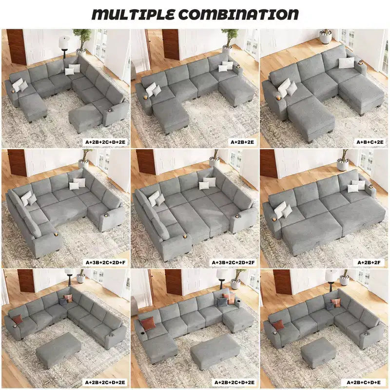 Módulo de asiento esquinero de chenilla, 1 asiento, negro / gris / blanco