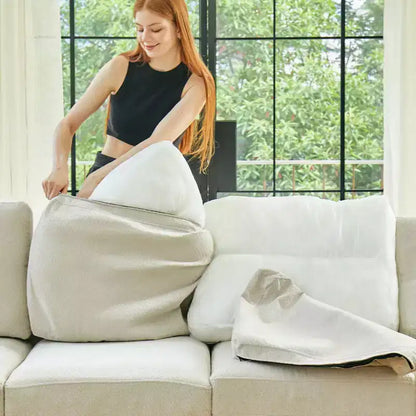Módulo de asiento esquinero de chenilla, 1 asiento, negro / gris / blanco