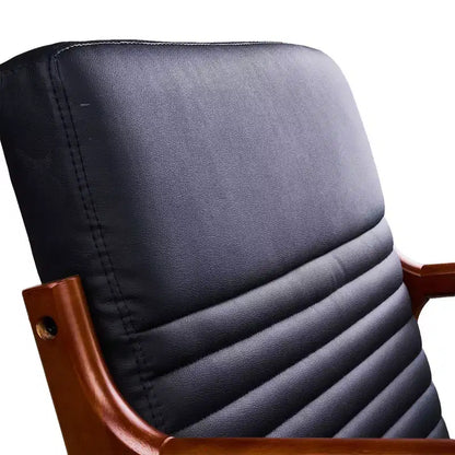 Sillón Individual de Piel Negra, Estilo Mediados de Siglo, 4 Estilos