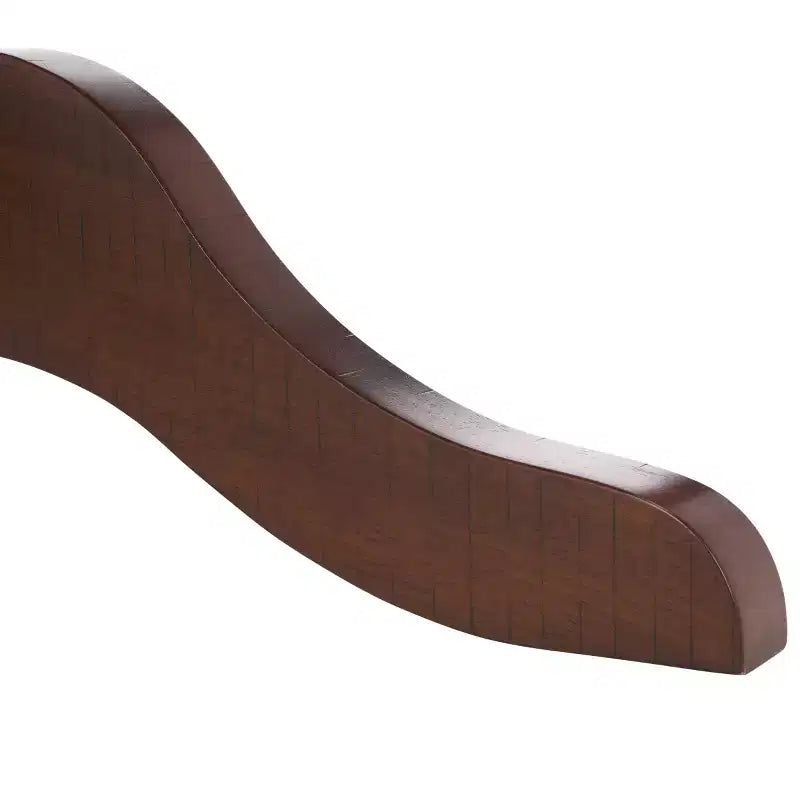 Mesa de comedor redonda con pedestal, color marrón, para 4 personas