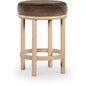 Meridian Furniture,Monette Brown Velvet Counter Stool
