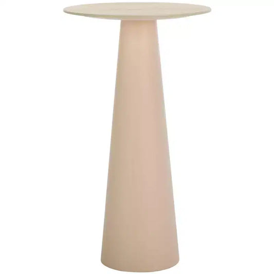 Nurem Tall Ceramic Side Table - ACC2900A - Beige Ceramic/Beige - Safavieh