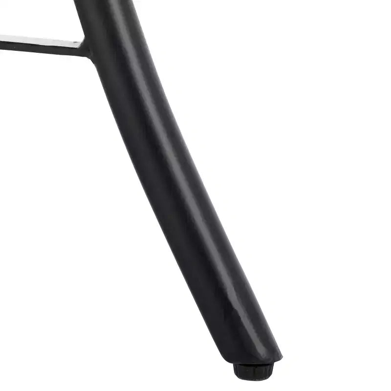 Mesa auxiliar redonda de mármol beige y hierro negro, 1 asiento, 40,6 cm de ancho x 61 cm de alto