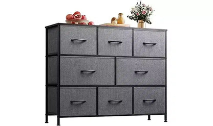 DEXYLLO 8 Drawer Dresser for Bedroom, Fabric Dresser with Large Storage Drawer Unit for Entryway, Chest of Drawers for Living Room