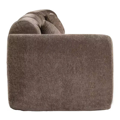 Sofá seccional curvo de 4 plazas beige/marrón/gris oscuro/verde/naranja