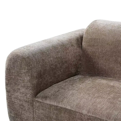 Sofá seccional curvo de 4 plazas beige/marrón/gris oscuro/verde/naranja