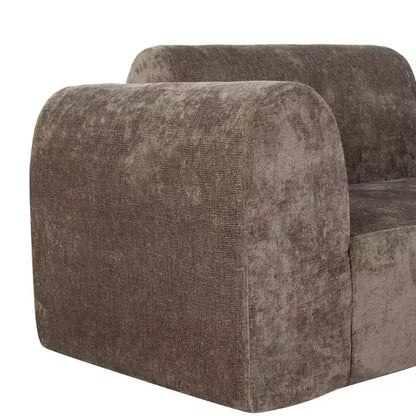 Sofá seccional curvo de 4 plazas beige/marrón/gris oscuro/verde/naranja