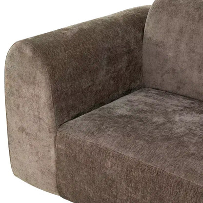 Sofá seccional curvo de 4 plazas beige/marrón/gris oscuro/verde/naranja