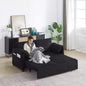 MAYEERTY 64.5 3-in-1 Convertible Corduroy Sleeper Sofa Bed with Pullout Bed