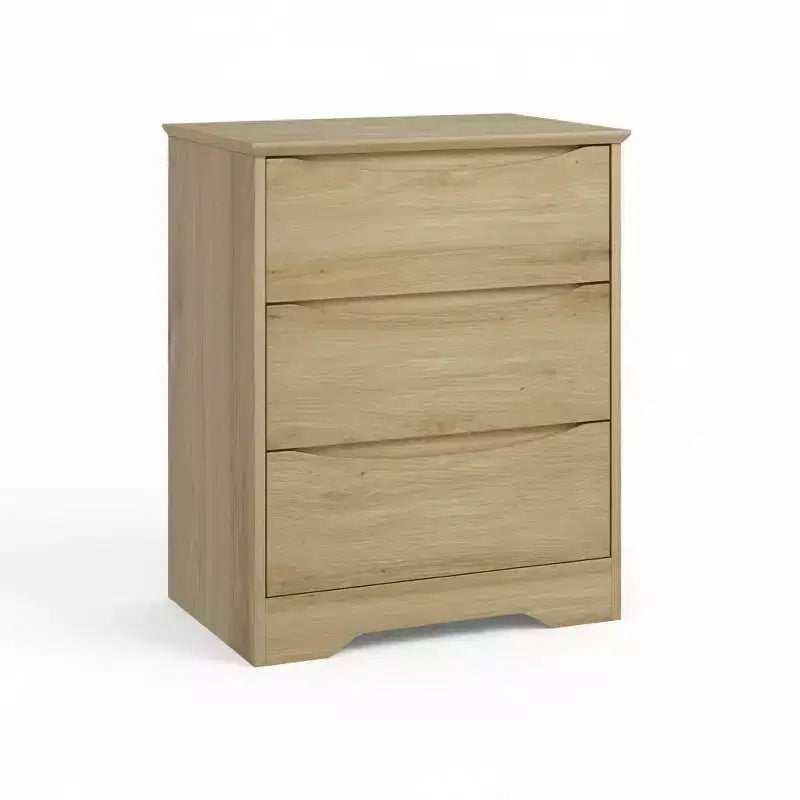 Cómoda de madera de 3 cajones, Negro / Marrón / Caqui / Blanco, Individual