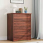Cómoda de madera de 3 cajones, Negro / Marrón / Caqui / Blanco, Individual