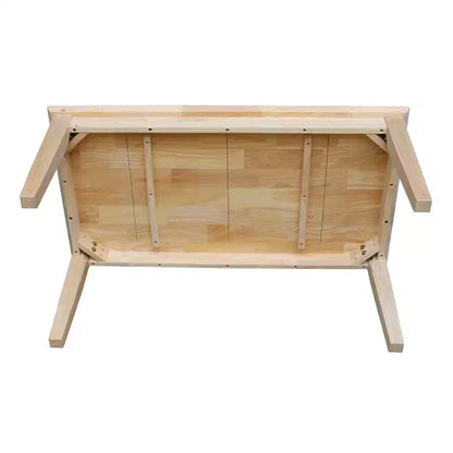 Mesa de centro estilo Shaker sin acabar, marrón, 1 unidad