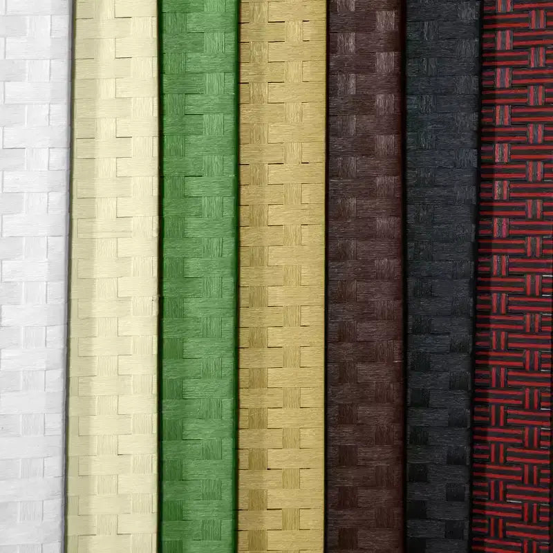 Divisor de Ambientes de Fibras Tejidas Blancas de 5 Paneles – 1.83 m de Alto, Independiente