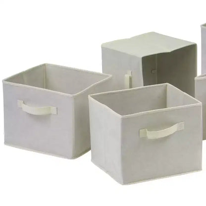 Banco de almacenamiento de 2 asientos nogal/beige con 3 cajones y cestas