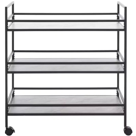 Idria 3 Tier Bar Cart - BCT8010 - Safavieh